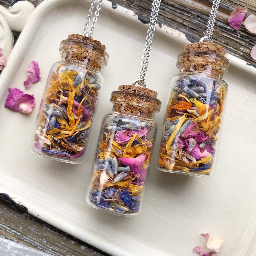 🌿🌸Botanical Garden🌸🌿Dried Flower Boho Necklace